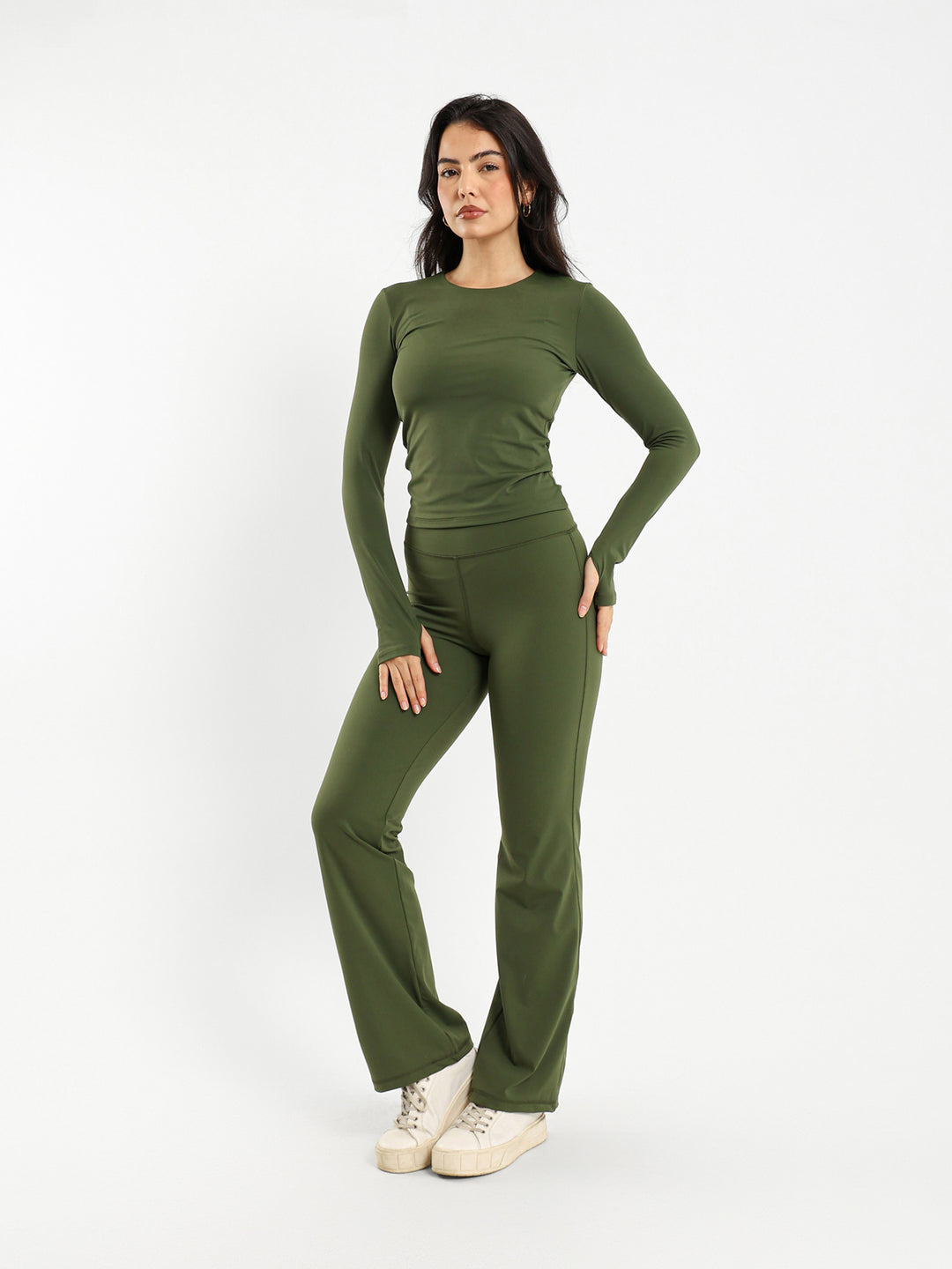 Long Sleeve Polyamide Top