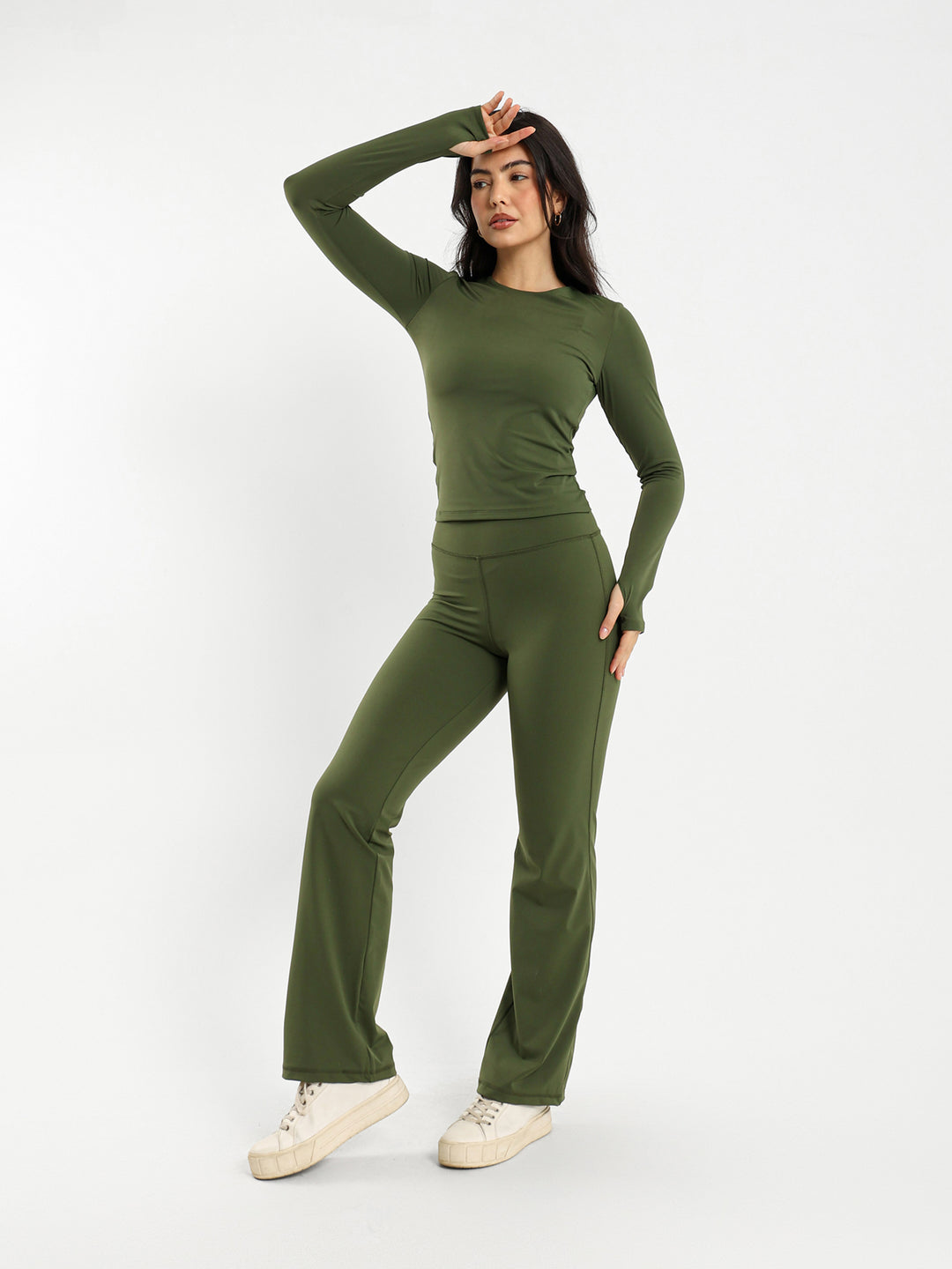 Long Sleeve Polyamide Top