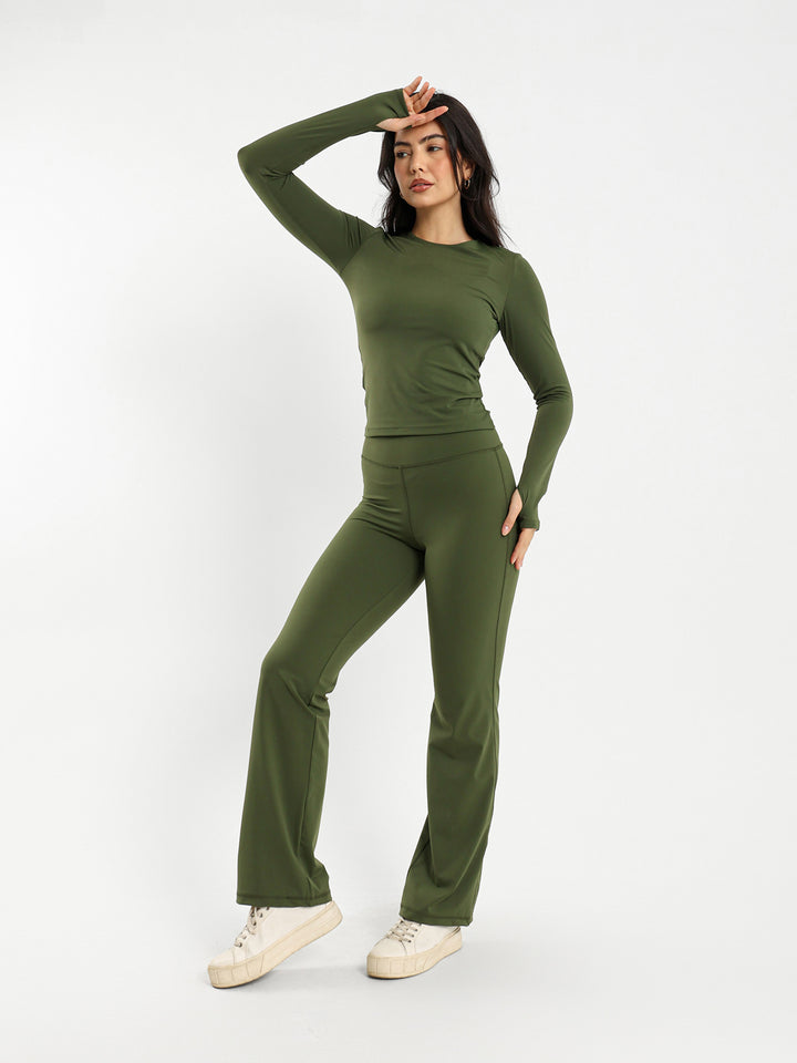 Long Sleeve Polyamide Top
