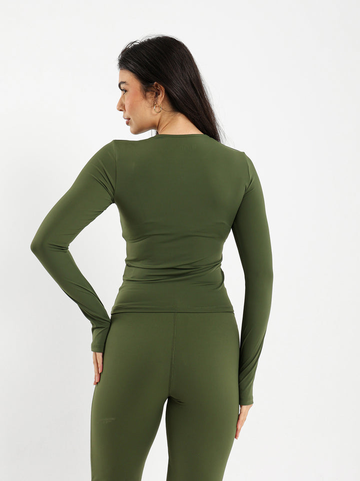 Long Sleeve Polyamide Top