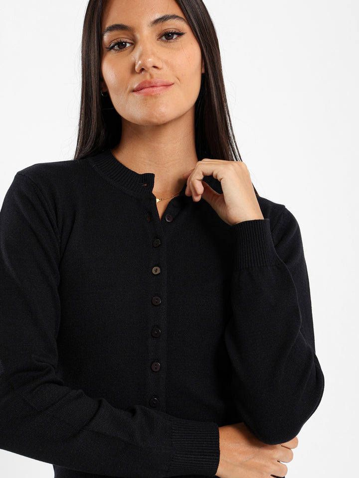 Crew Neck Cardigan