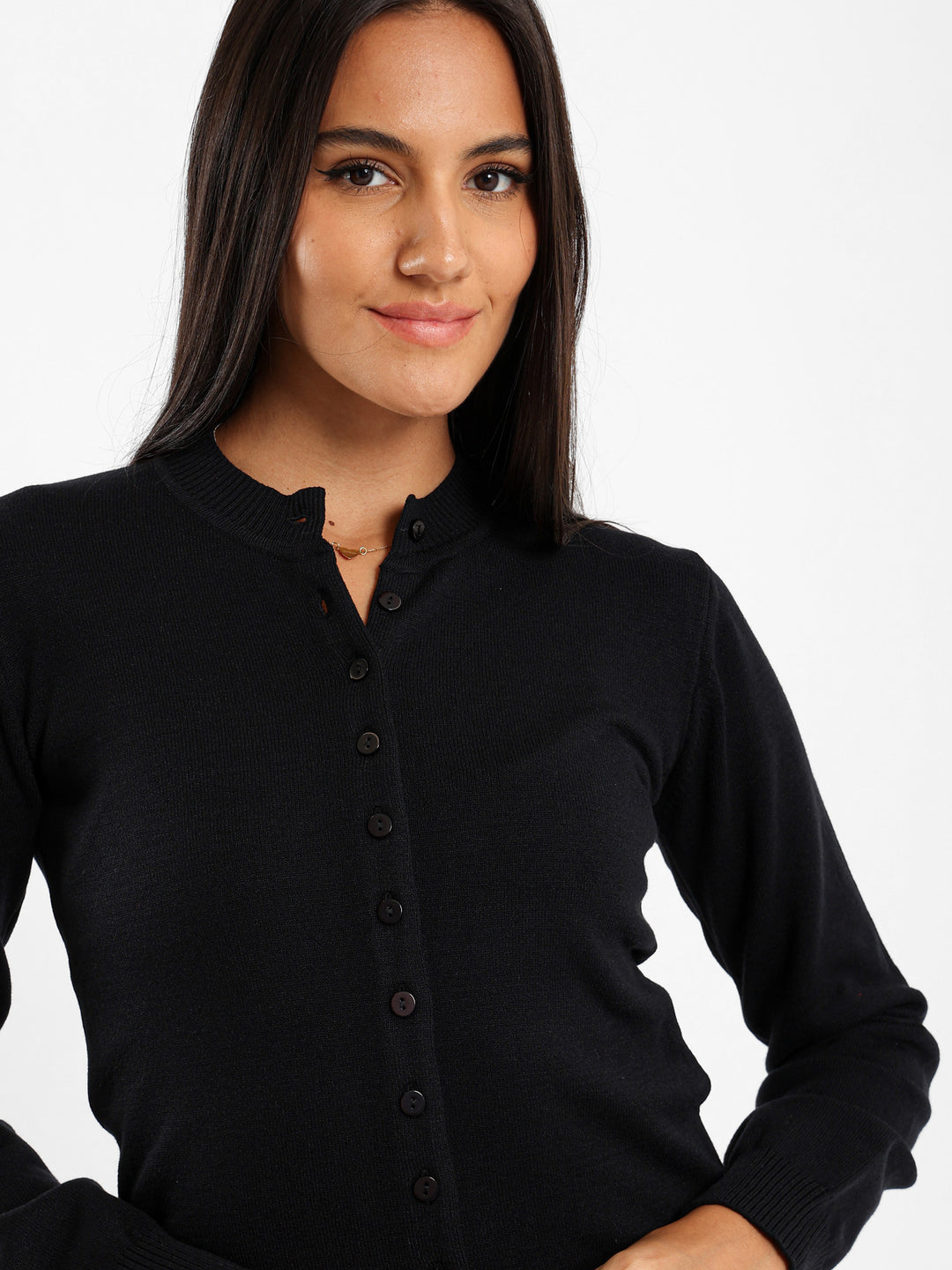 Crew Neck Cardigan