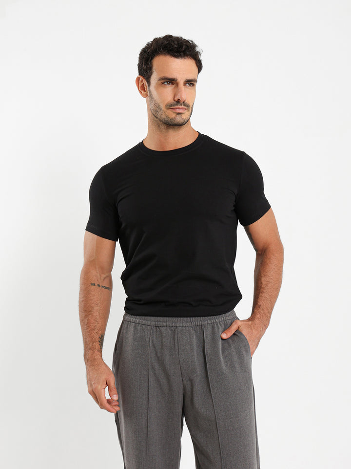 Round Neck Muscle Fit T-Shirt
