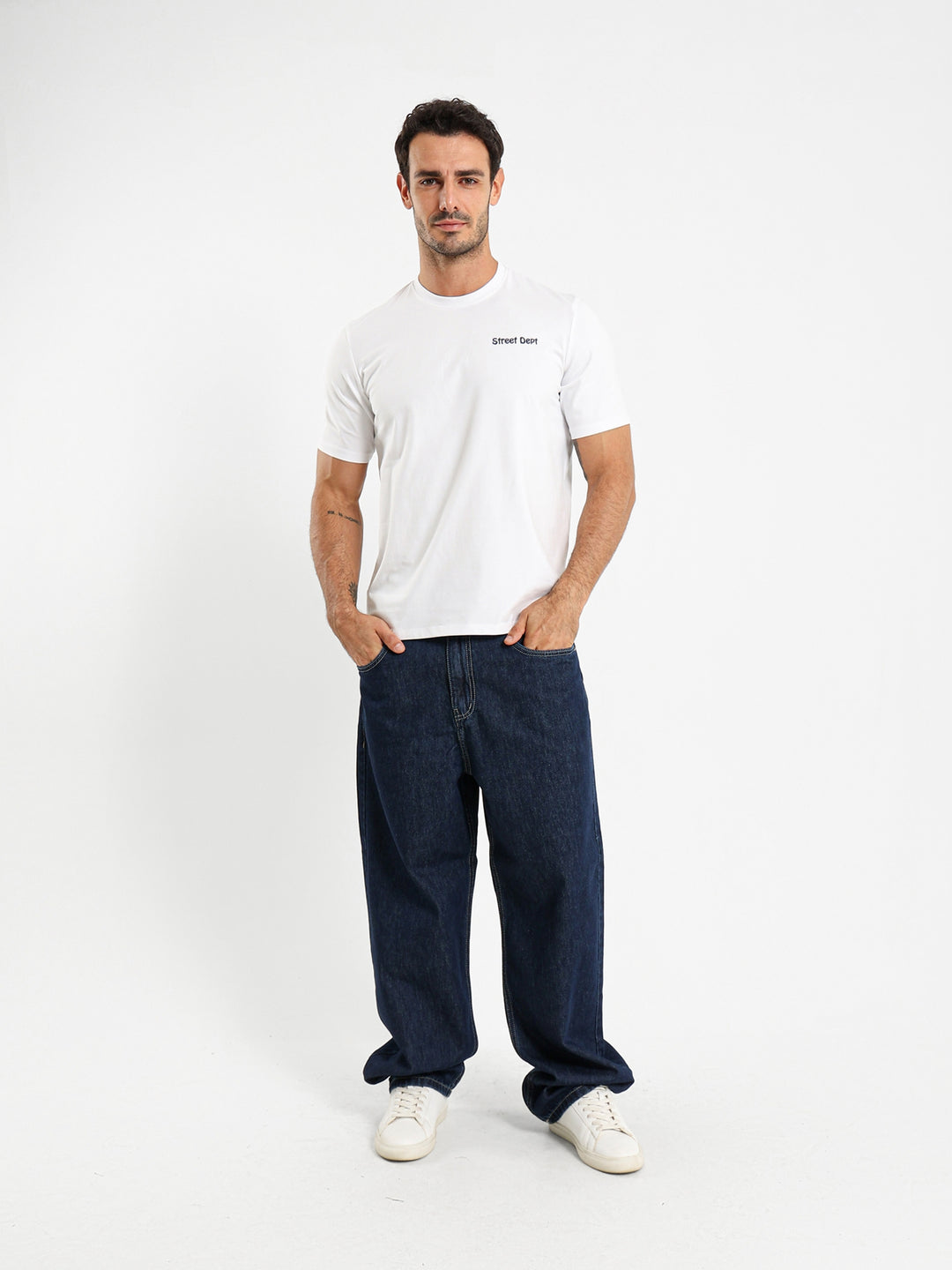 Baggy Solid Basic Jeans
