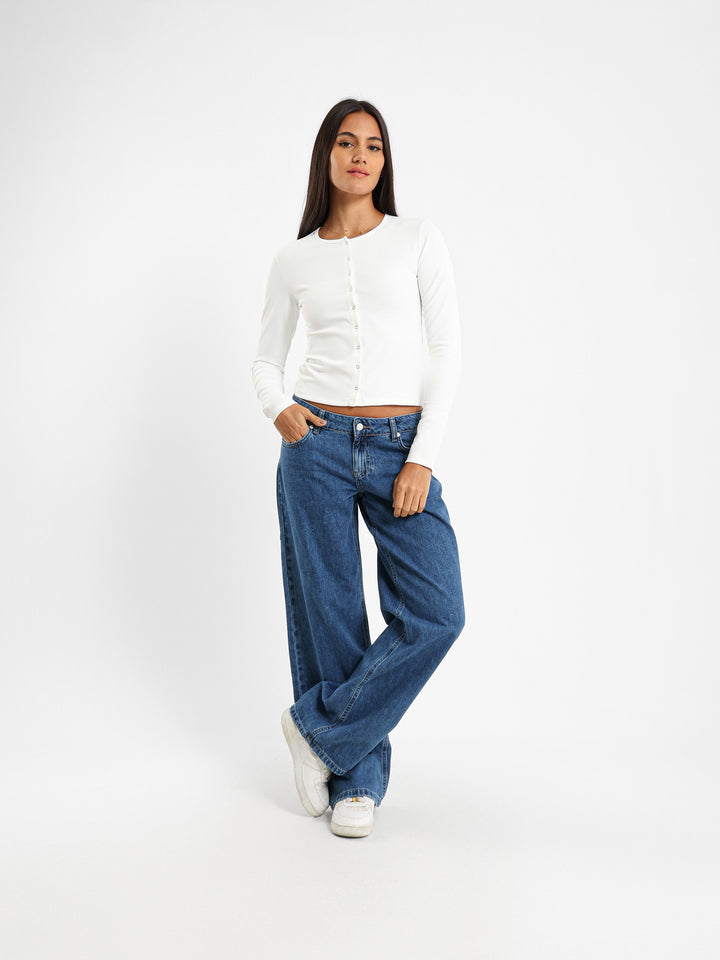 Low Waist Straight Leg Jeans