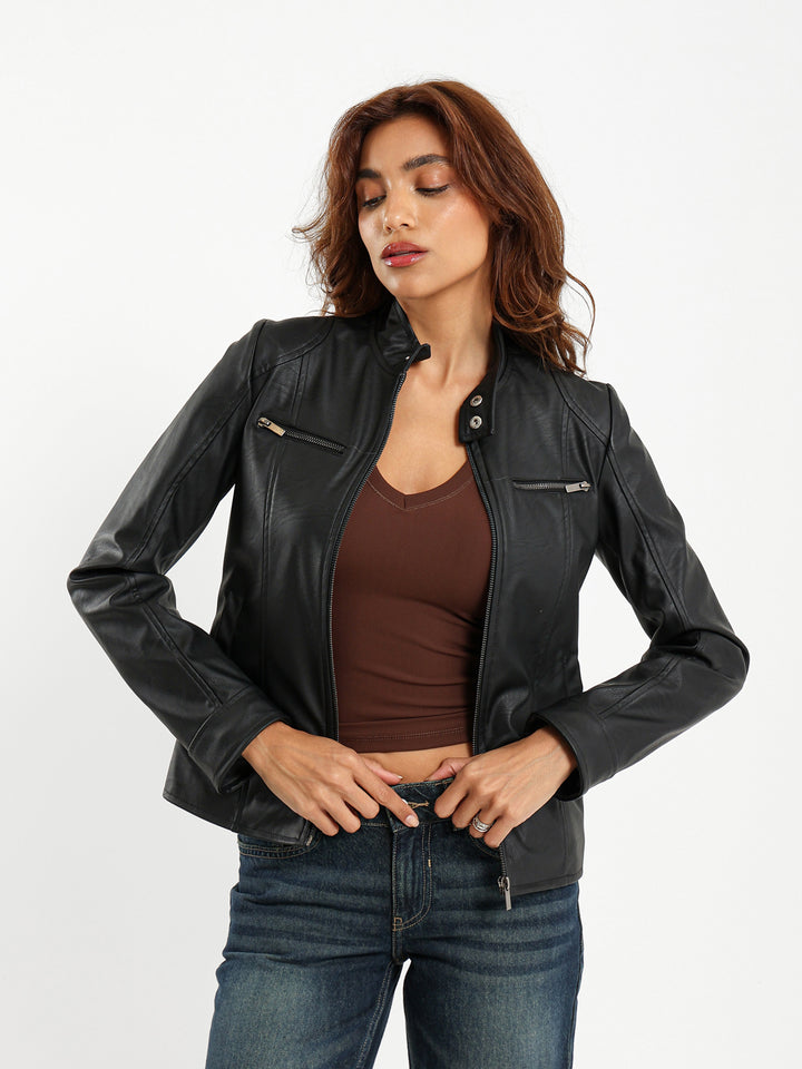 Fitted Leather Jacket