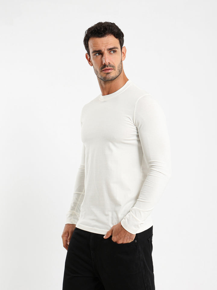 Basic Lycra Long Sleeve Muscle Fit T-Shirt