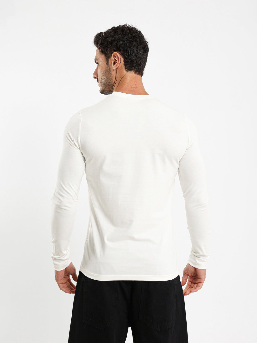 Basic Lycra Long Sleeve Muscle Fit T-Shirt