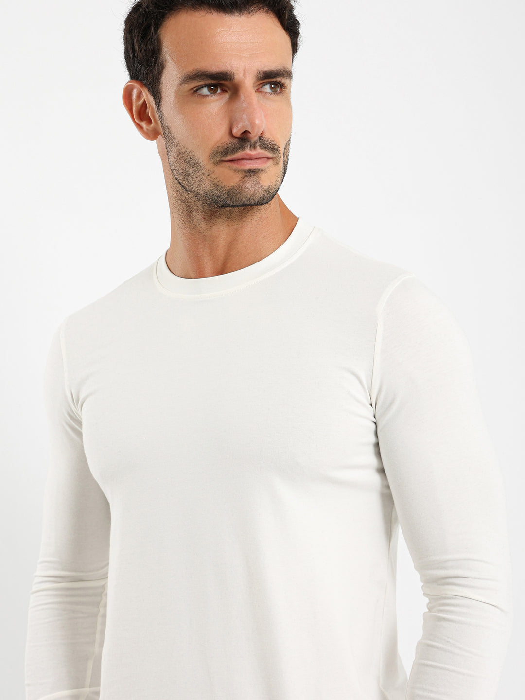 Basic Lycra Long Sleeve Muscle Fit T-Shirt