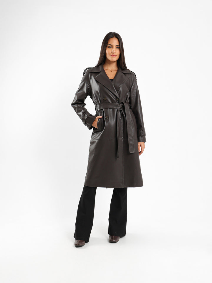 Leather Trench Coat