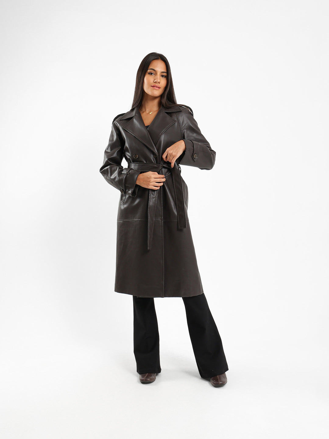 Leather Trench Coat