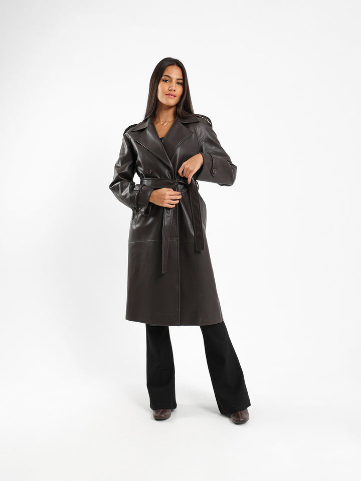 Leather Trench Coat