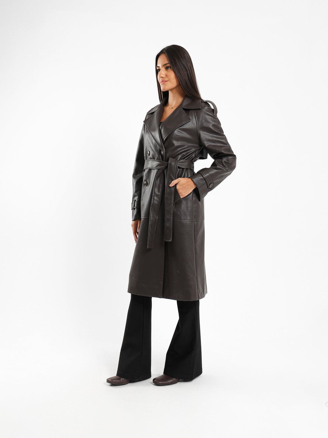 Leather Trench Coat