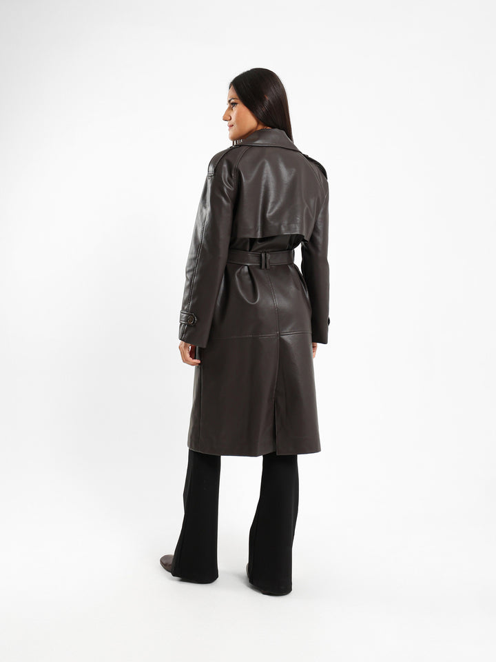 Leather Trench Coat