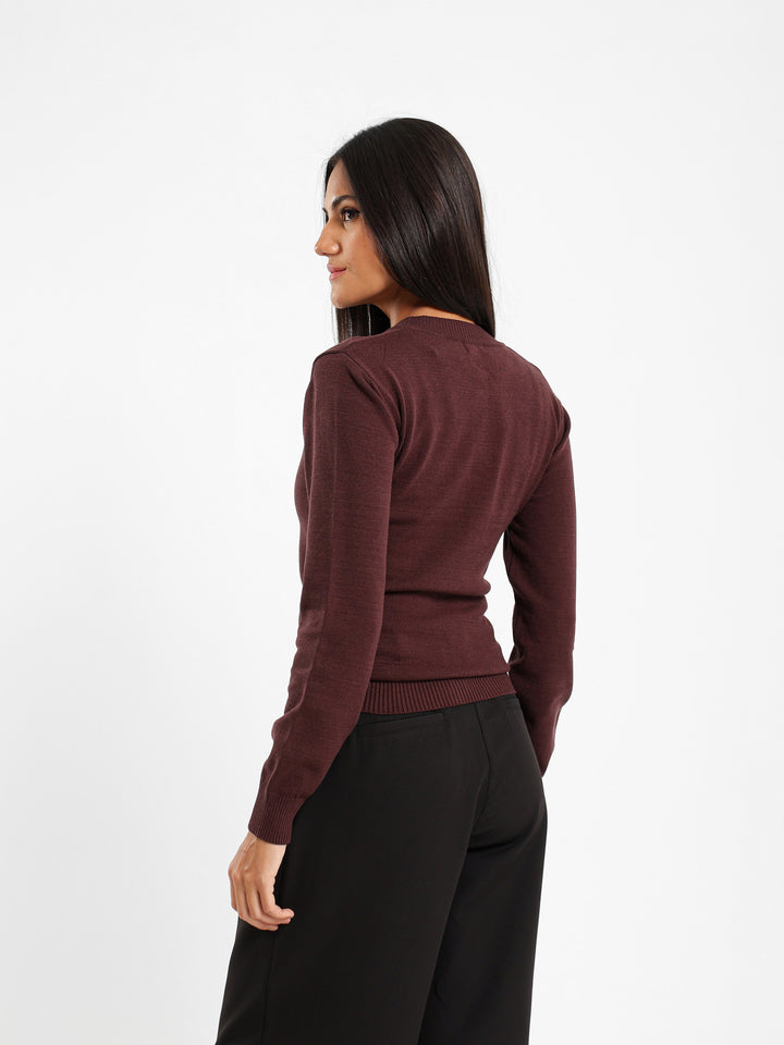 Crew Neck Cardigan