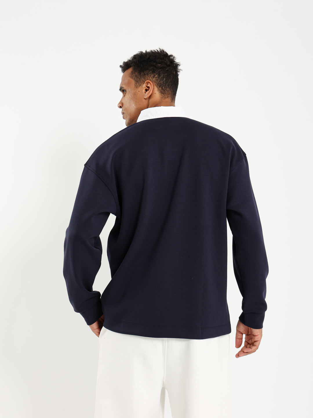 Boxy Fit Polo with Contrast Collar