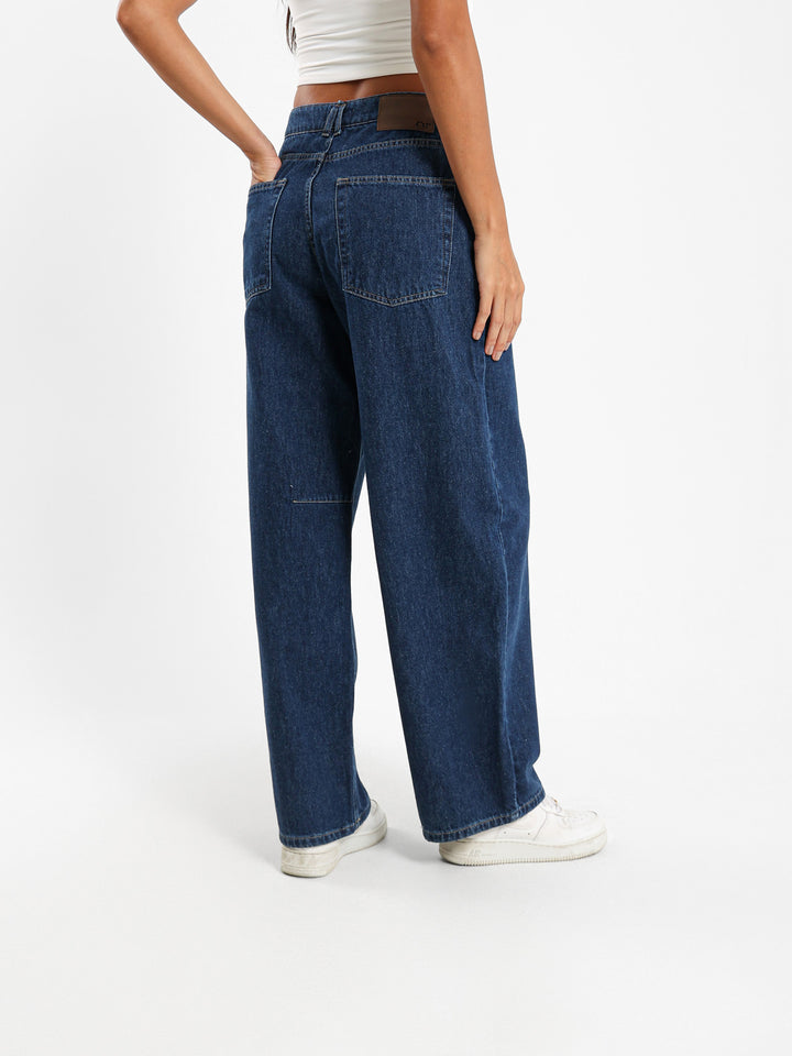 Mid Rise Baggy Balloon Jeans