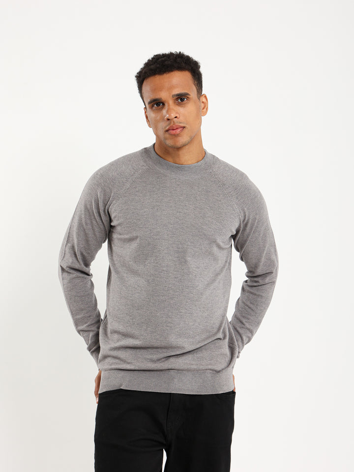 Basic Relaxed Mock Neck Turtleneck