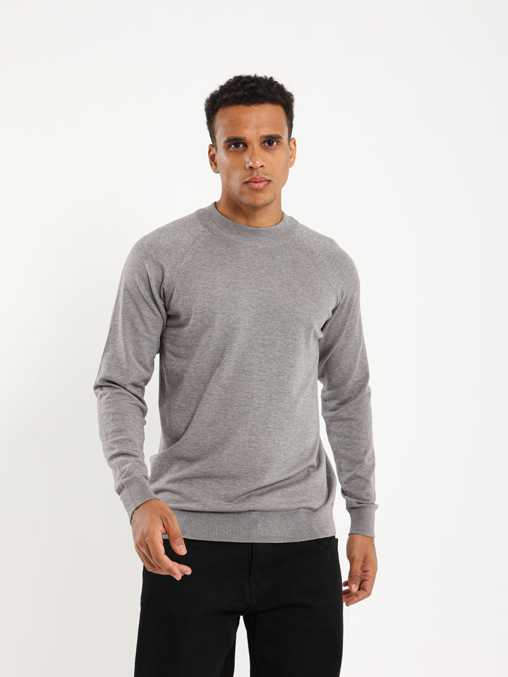 Basic Relaxed Mock Neck Turtleneck