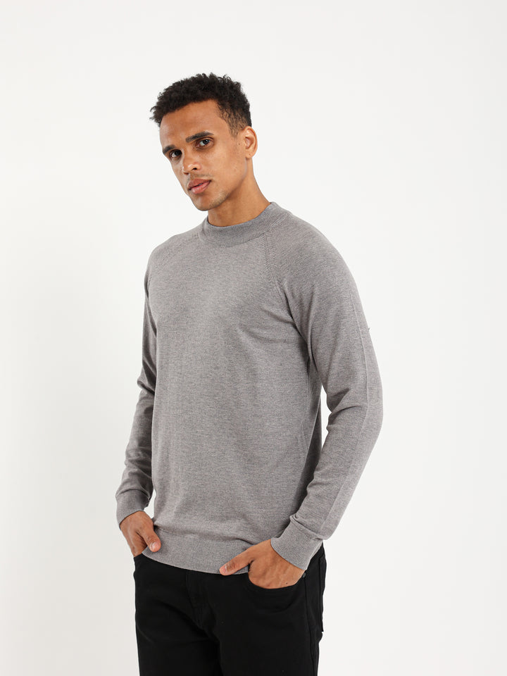 Basic Relaxed Mock Neck Turtleneck