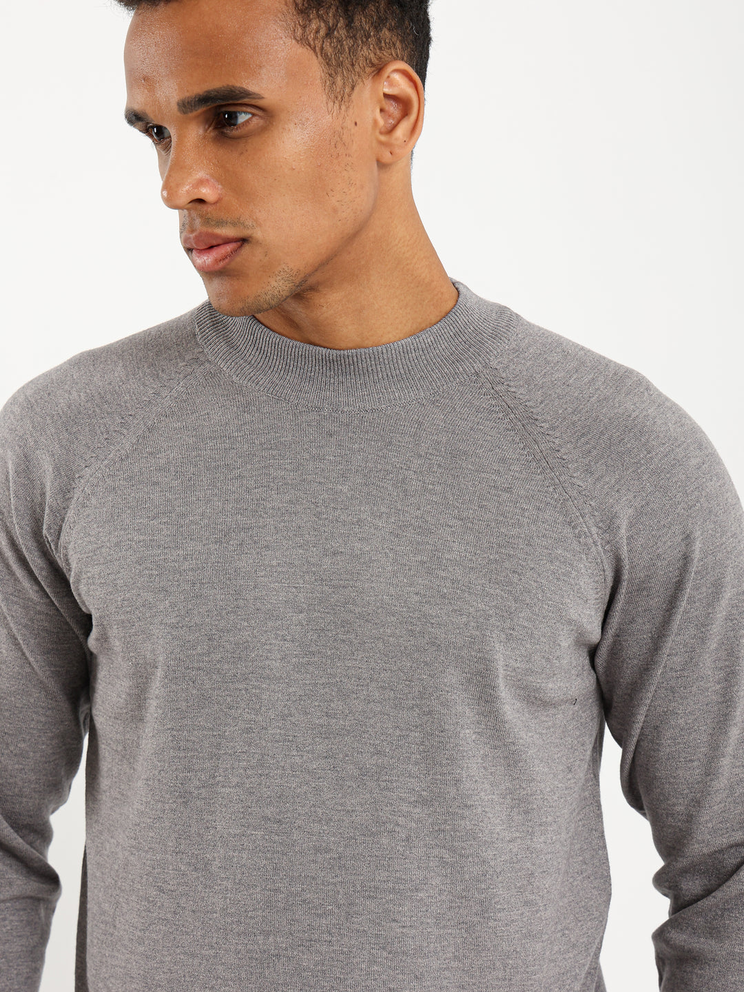 Basic Relaxed Mock Neck Turtleneck