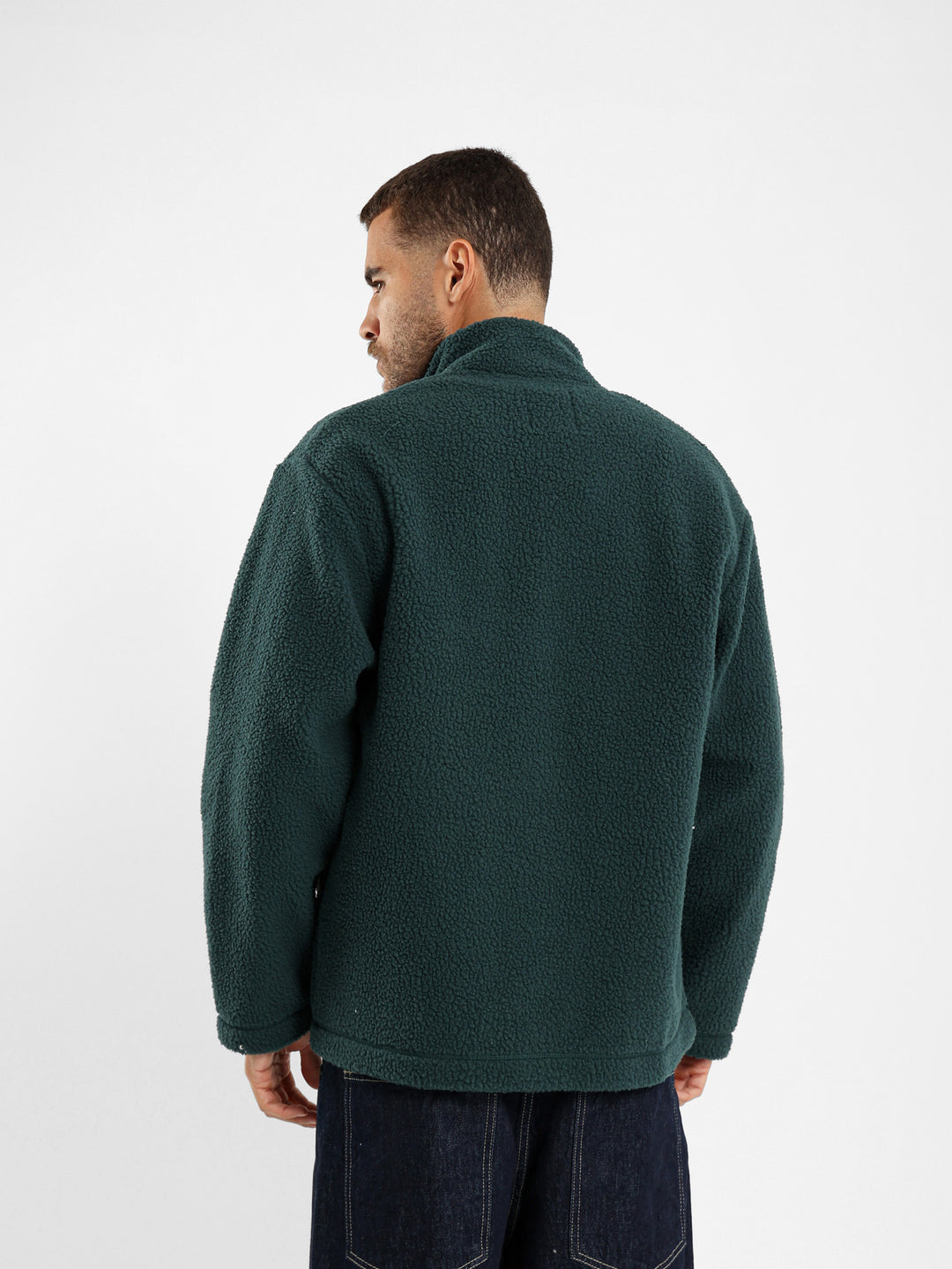 Boxy Teddy Jacket with Nylon Pocket