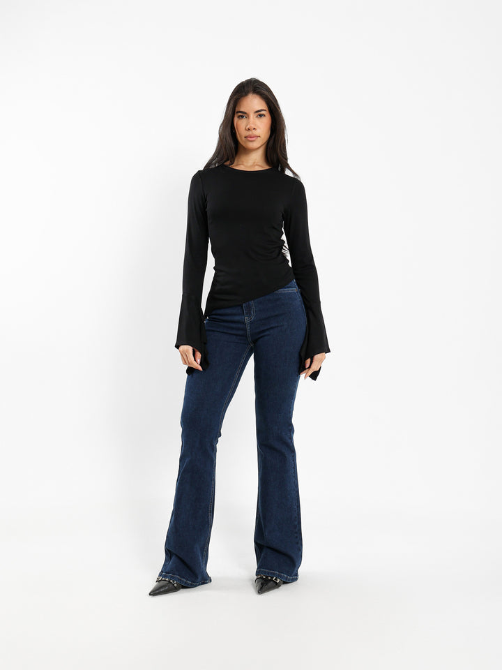 Ruffled Sleeves Top
