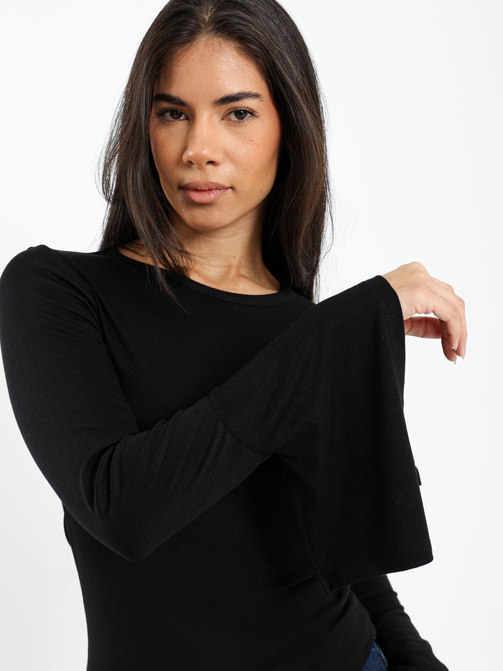Ruffled Sleeves Top