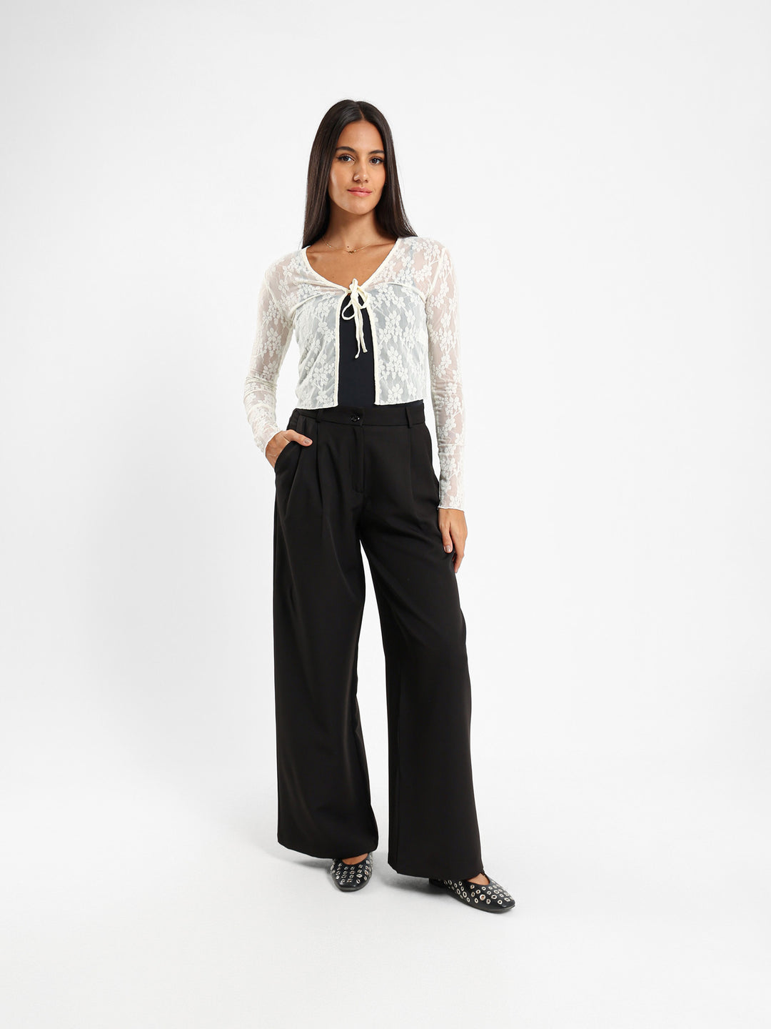 Front Tie Cardigan