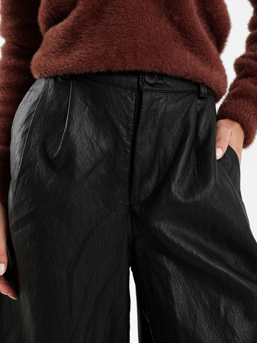 Leather Bermuda Shorts
