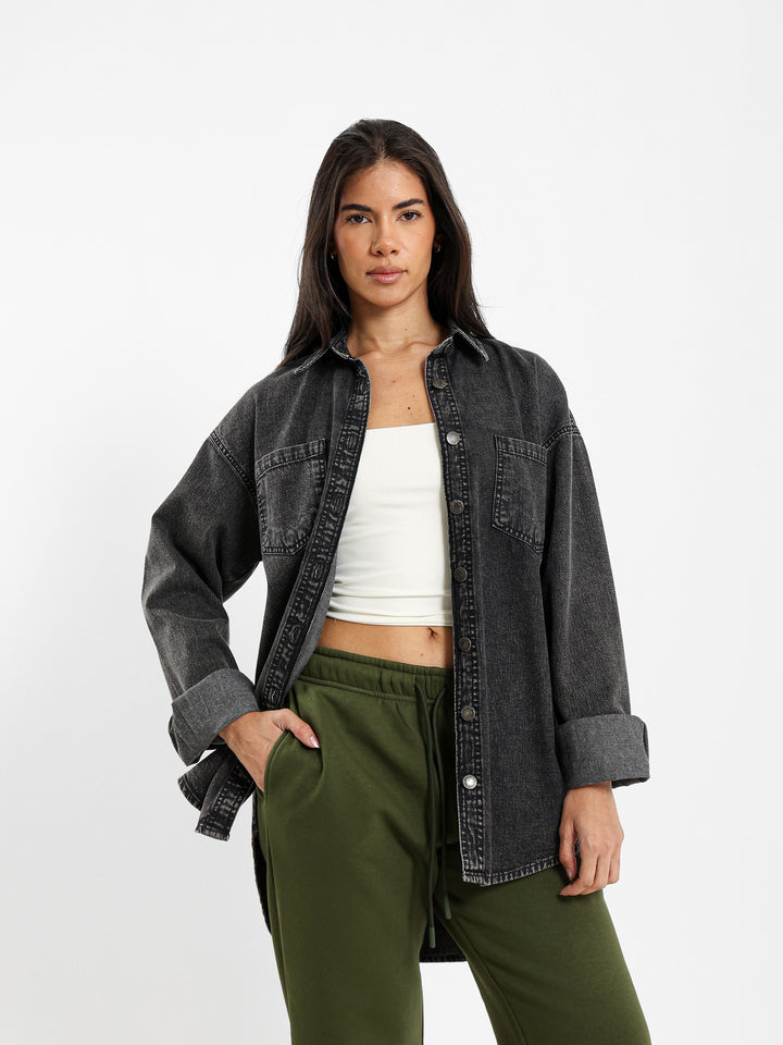 Oversized Denim Shirt