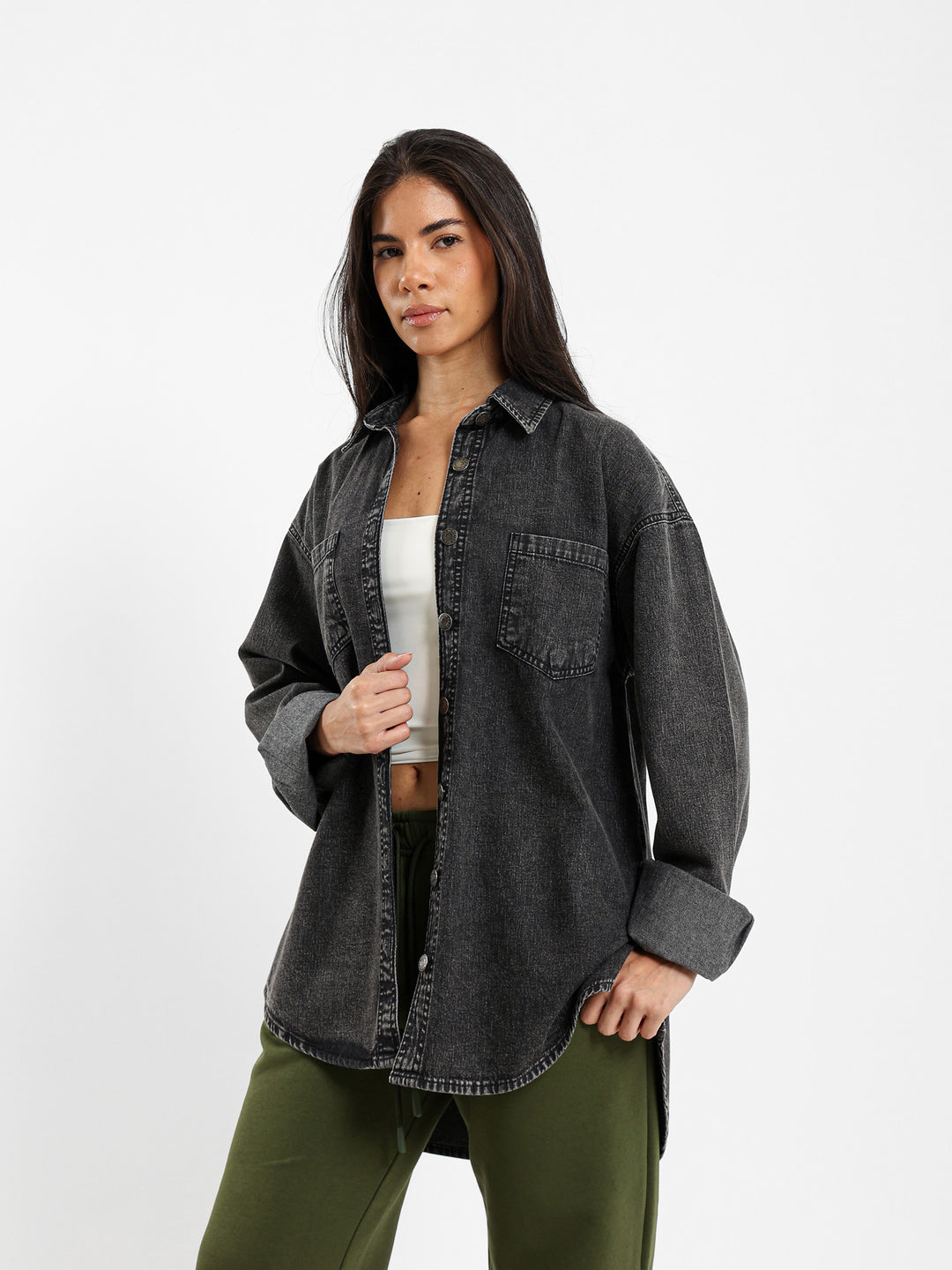 Oversized Denim Shirt