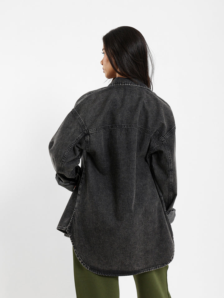 Oversized Denim Shirt