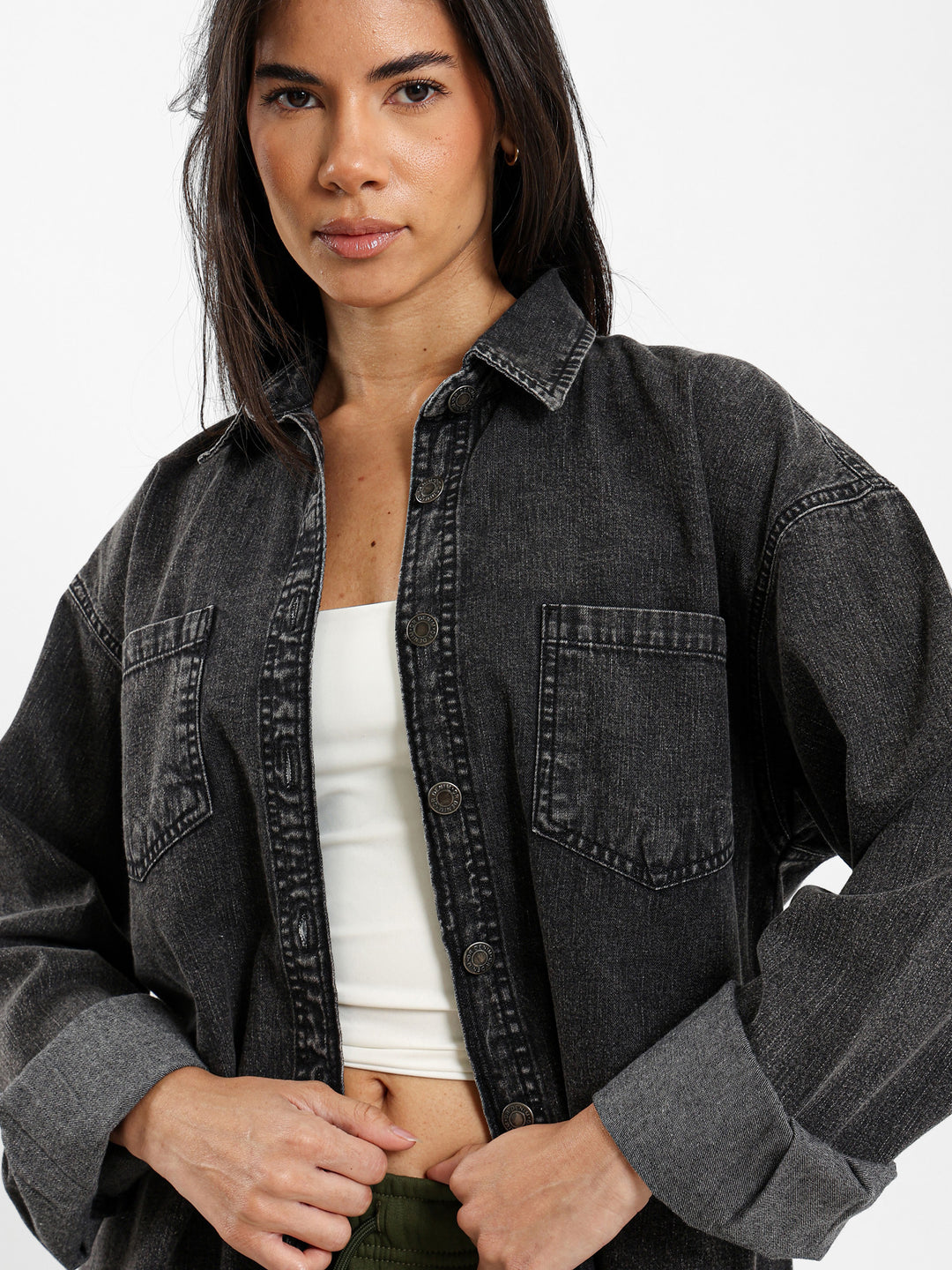 Oversized Denim Shirt