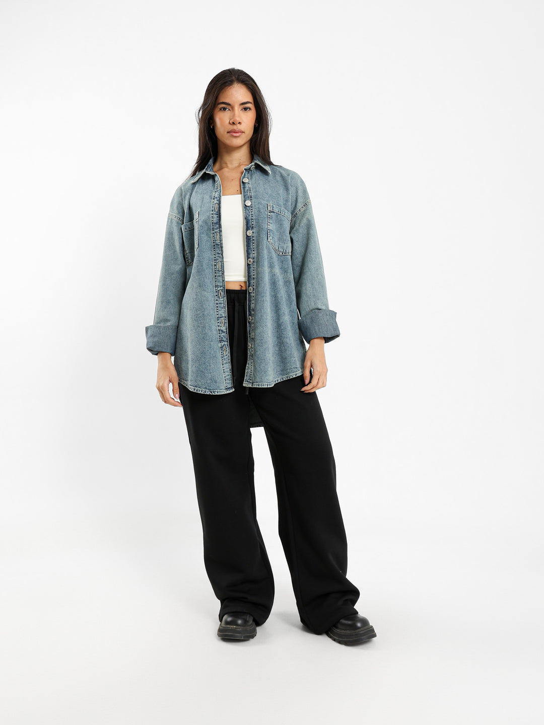 Oversized Denim Shirt