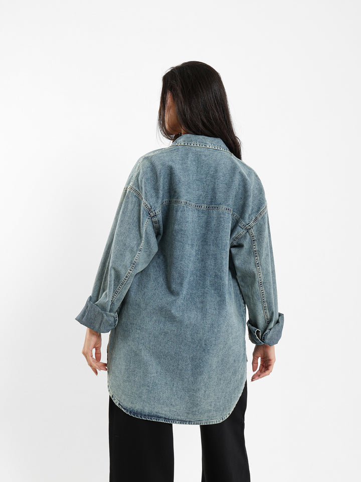 Oversized Denim Shirt
