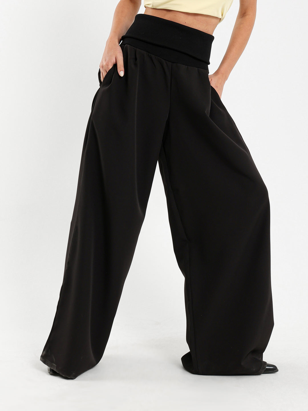 Fold-Over Waist Pants