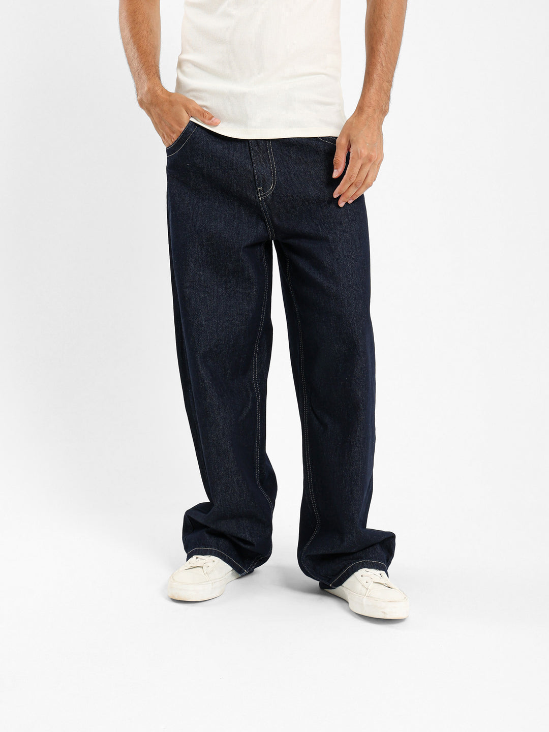 Loose Raw Denim Jeans