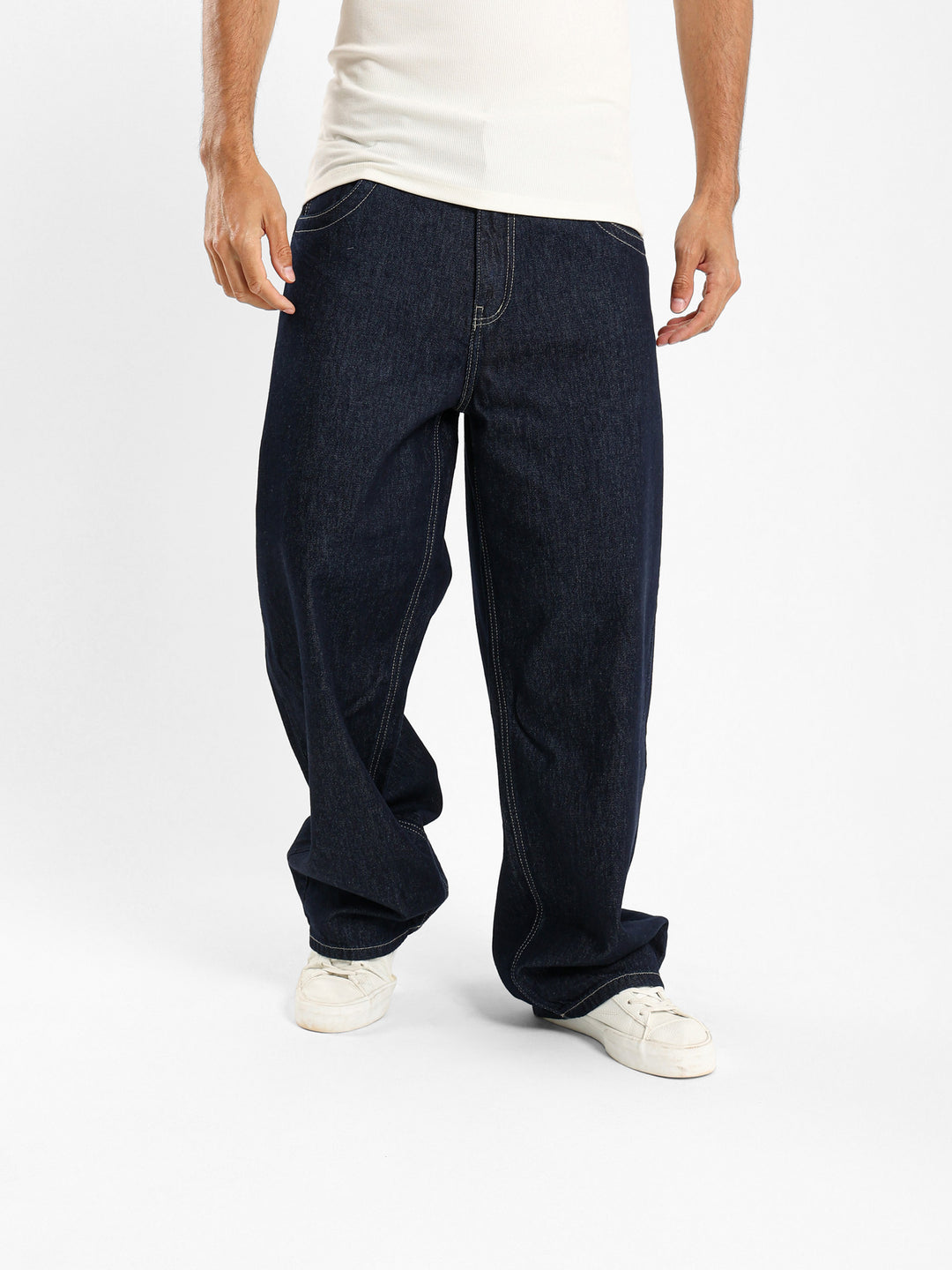 Loose Raw Denim Jeans