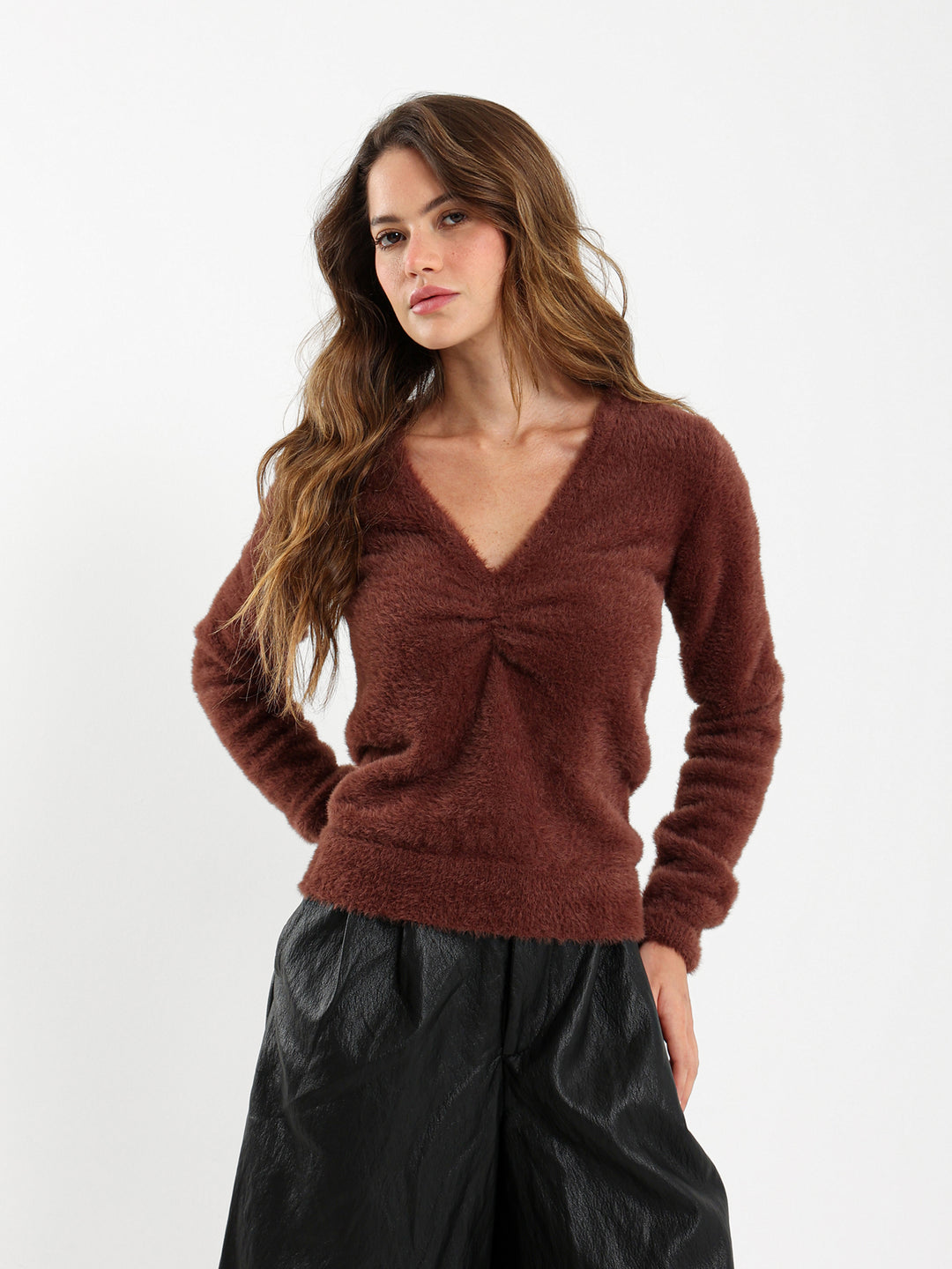 Front-Gathered Pullover