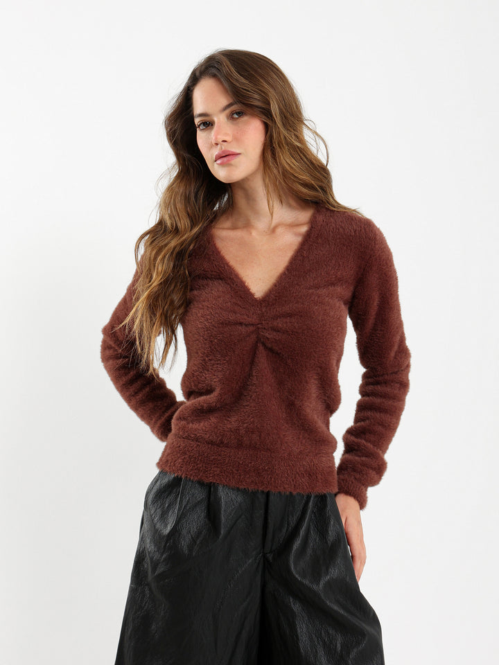 Front-Gathered Pullover