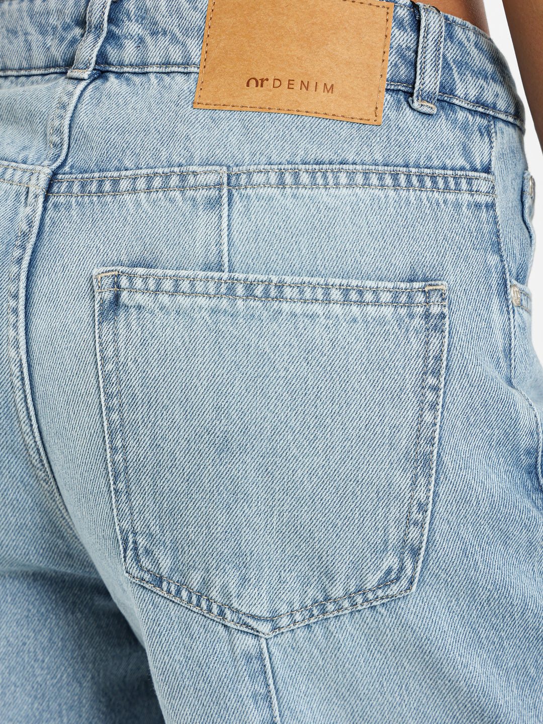 Cuffed Wide Leg Jeans
