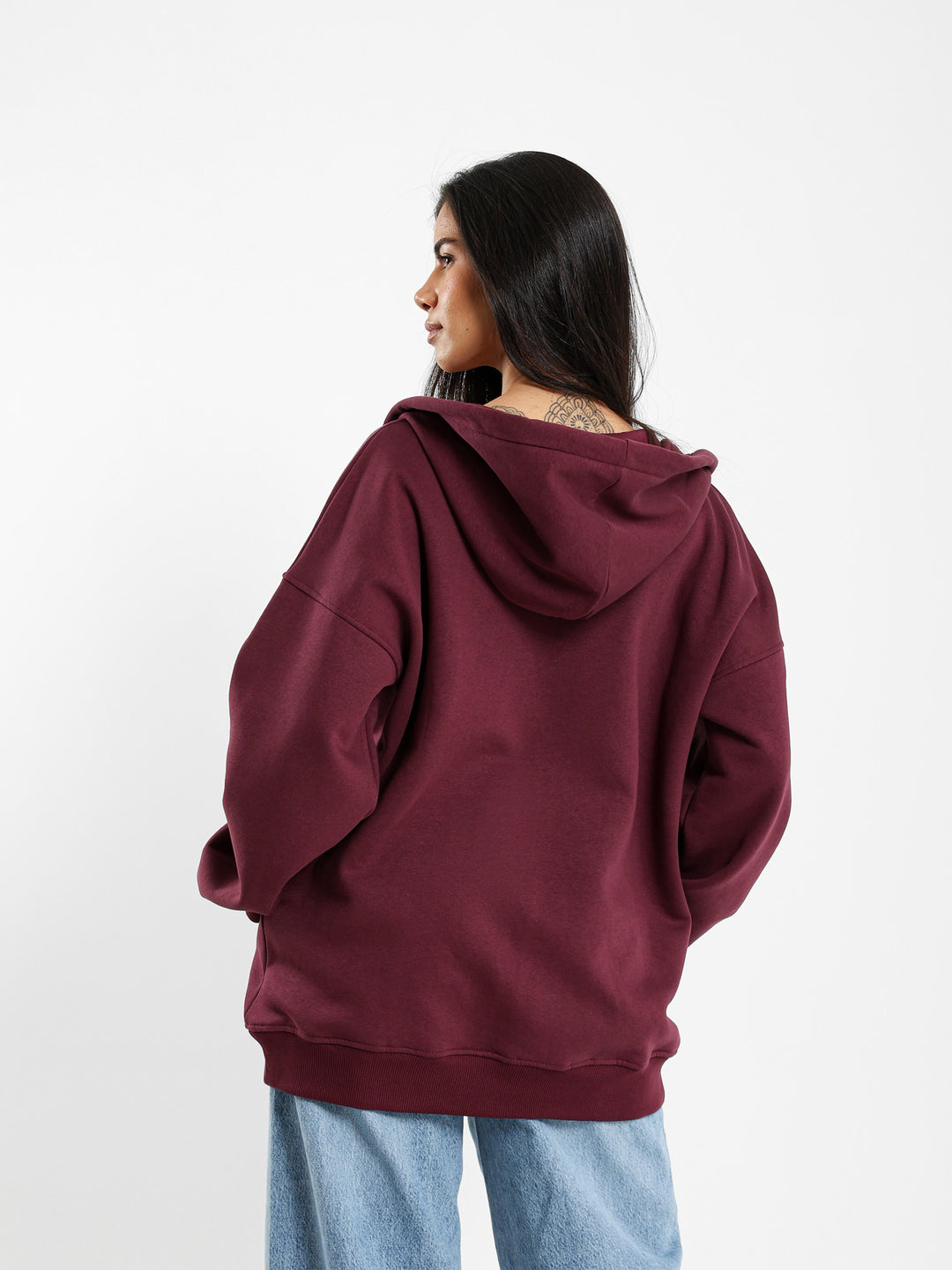 Loose Oversized Zip-Up Hoodie