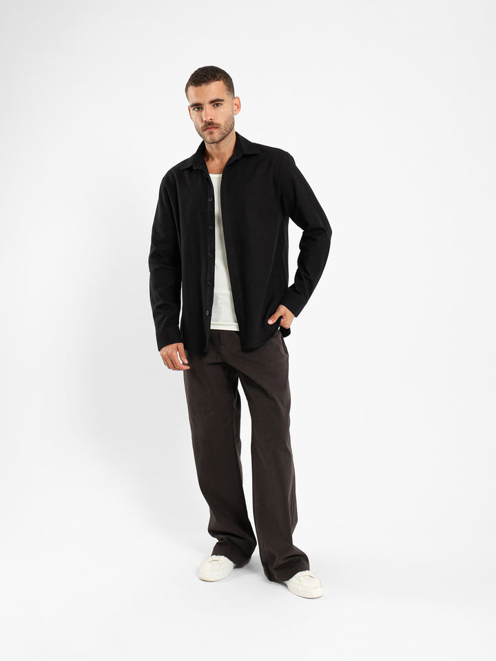 Boxy Overshirt With Two Patch Pockets
