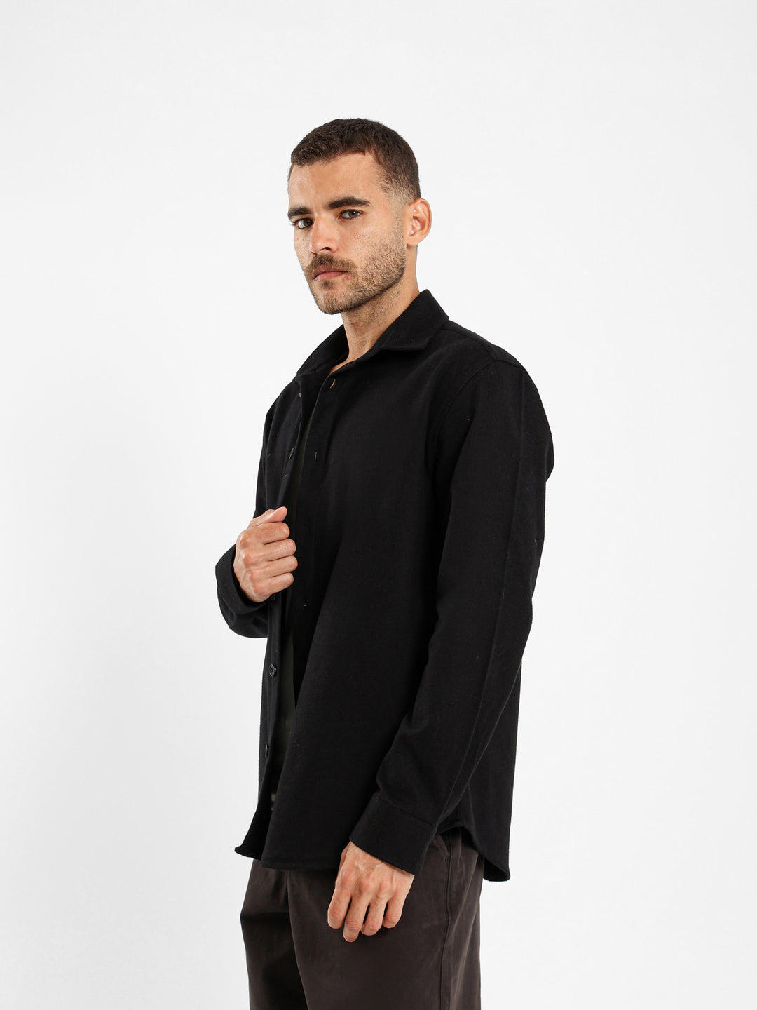 Boxy Overshirt With Two Patch Pockets