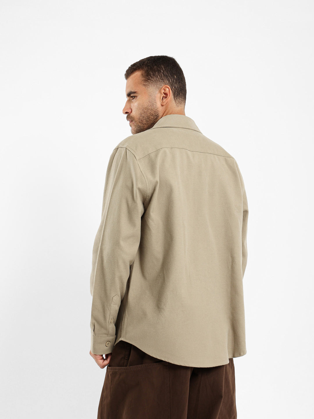 Boxy Overshirt With Two Patch Pockets