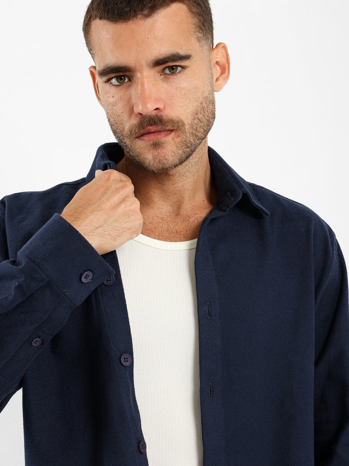 Boxy Overshirt With Two Patch Pockets
