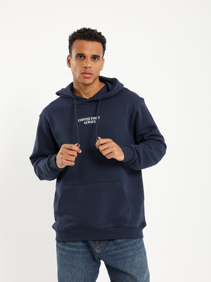 Coffee First Graphic Sweatshirt