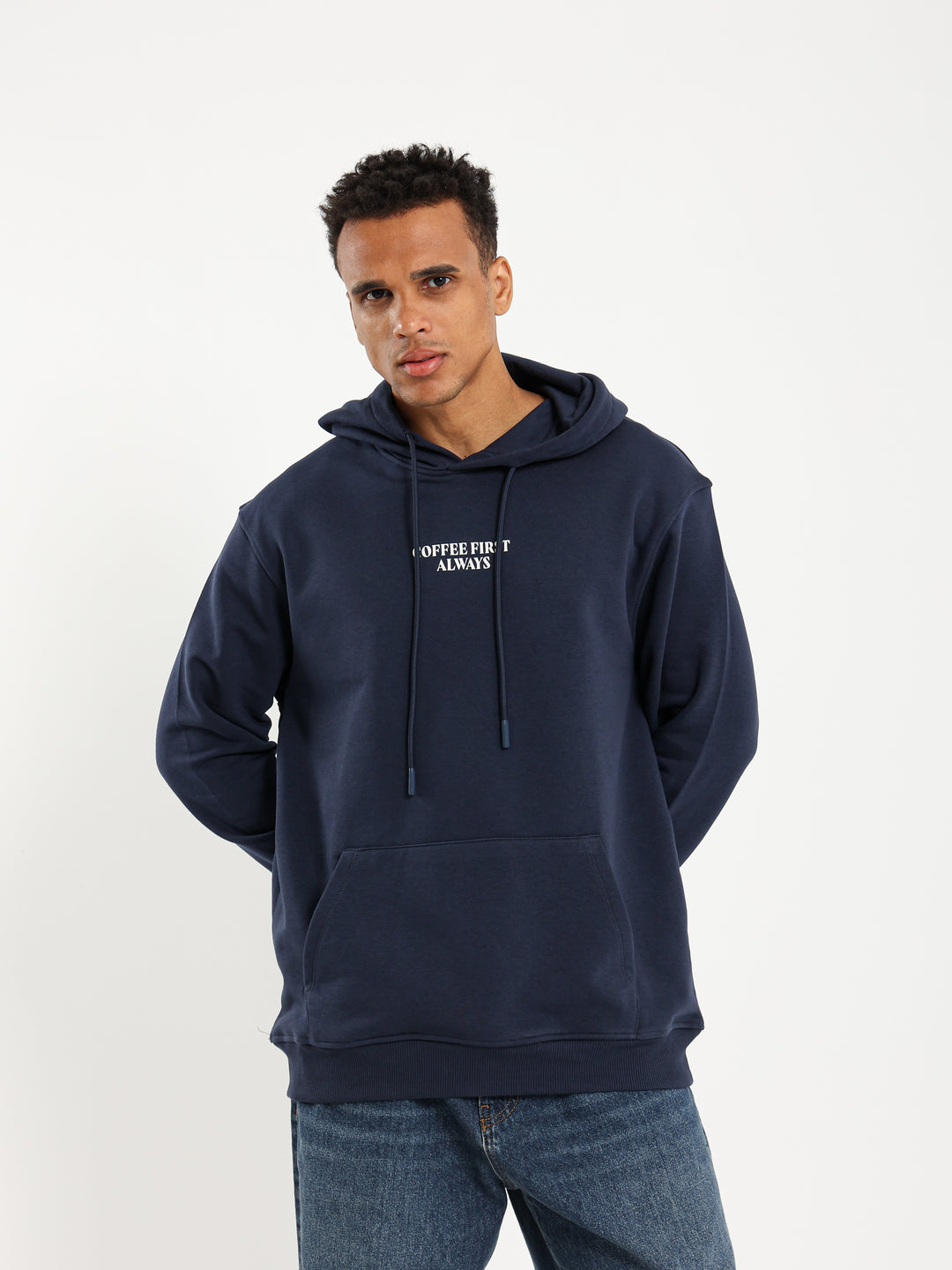 Coffee First Graphic Sweatshirt