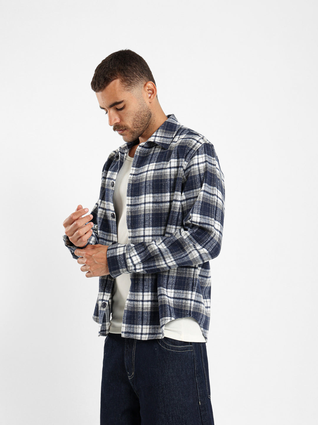 Checkered Overshirt With Buttons